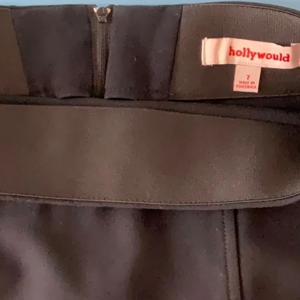 Hollywould Black Pencil Skirt Size 7